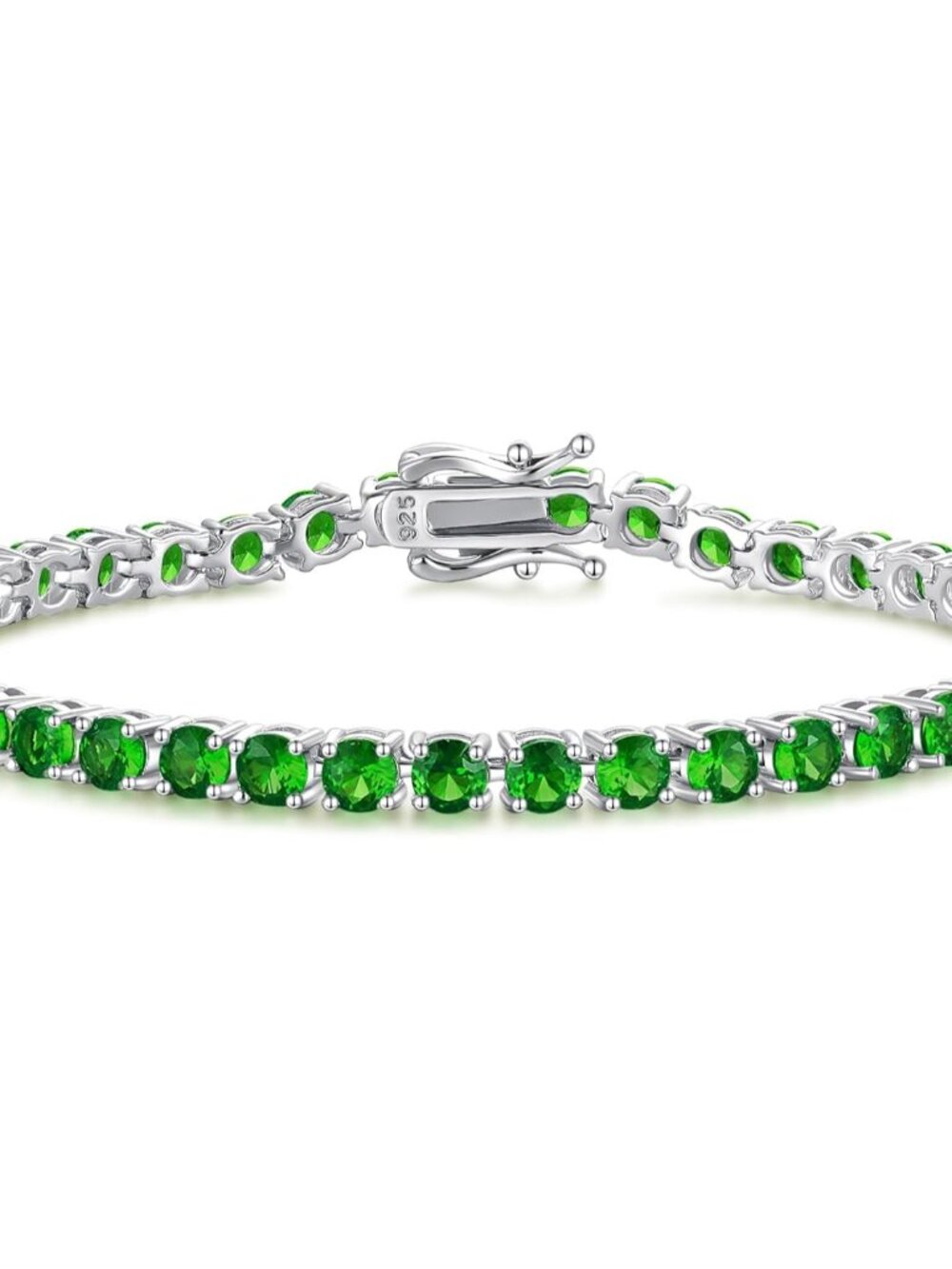 Birthstone Bracelet Sterling Silver Gemstone Tennis Bracelets Fine Jewelry Weddi